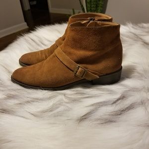 Zara Basic Collection  Suade Ankle Boots